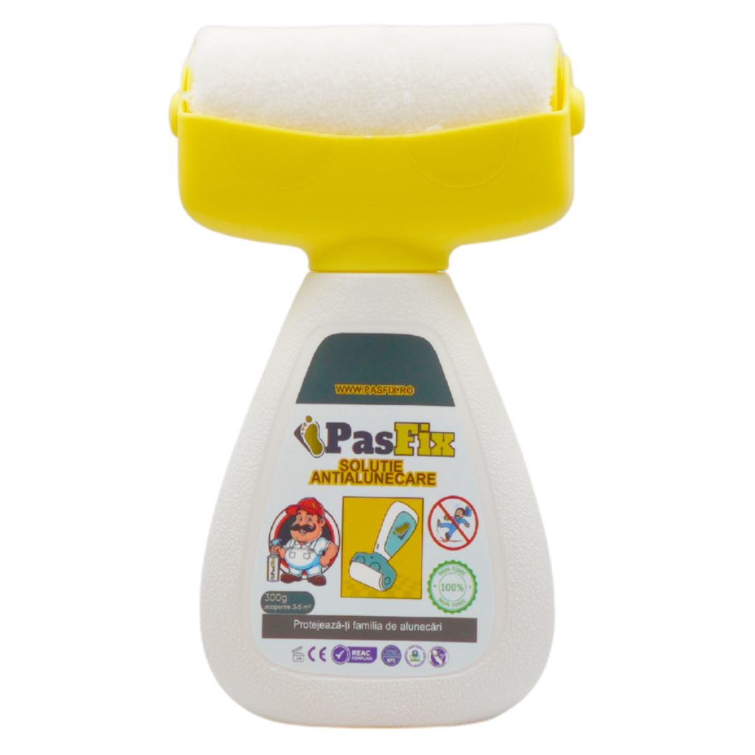 Soluție Antialunecare PasFix 300ml – Protecție sigură pentru gresie, piatră și marmură cu rolă aplicatoare