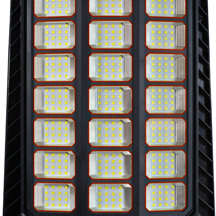 Lampa Solara Stradala 600W Innova Smart Home Genesis, senzor miscare si lumina, IP66, telecomanda, kit instalare inclus, 3 ani garantie+Cadou Surpriza
