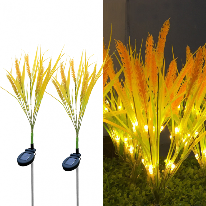 Set 2 Lampi Solare Decorative Spice de Grau M374-16, 60cm, IP66, LED cu Senzor Lumina